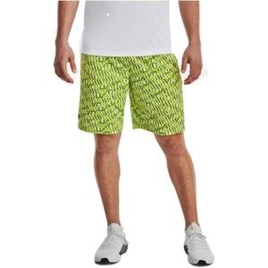 Under Armour UA Tech Printed Shorts Mens Large Green Loose Fit Athletic NEW